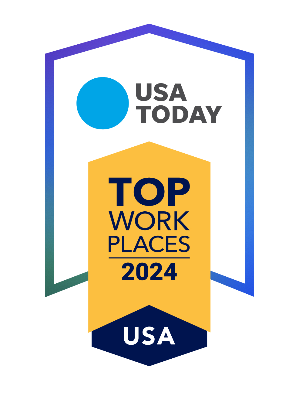 USA Today Top Work Places 2024 Award Winner