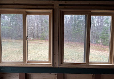 Enclosed porch windows with screens